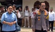 Kapolri-Titiek Soeharto Resmikan-Groundbreaking 110 Jembatan Merah Putih Presisi Riau