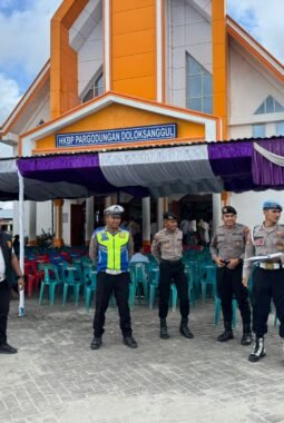Polres Humbahas Lakukan Pengamanan Maksimal pada Ibadah Hari Raya Paskah