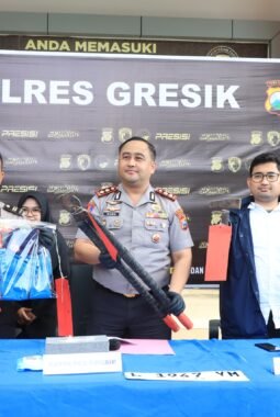 Polres Gresik Amankan Komplotan Residivis Pencuri Kabel PLN Lintas Daerah