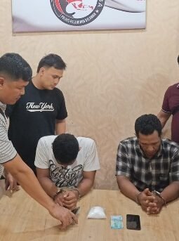 Sat Narkoba Polres Pelabuhan Belawan Gagalkan Peredaran 1 Ons Shabu, 2 Pengedar ditangkap