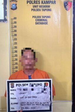 Pelayanan yata : Pelaku Penganiaya di Desa Sungai Agung Ditangkap Polsek Tapung