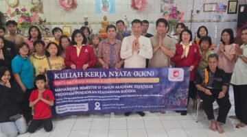 Mahasiswa STAB Bodhi Dharma Laksanakan KKN di Vihara Arya Dharma Jakarta Utara