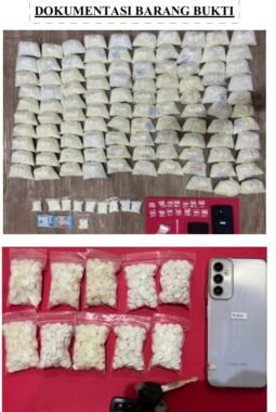 Kepolisian Polres Pasuruan Ungkap Gudang Pil Double L di Sukorejo