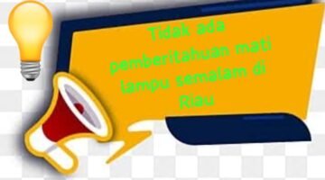 MATI LAMPU MASSAL RIAU TANPA PEMBERITAHUAN SAMA SEKALI