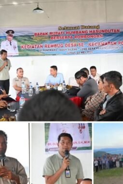 Bupati Humbahas Bersama Kepala Desa Rembug Program Pembangunan