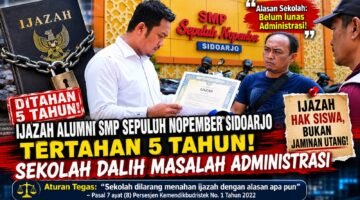 Ijazah Alumni SMP Sepuluh Nopember Sidoarjo Tertahan 5 Tahun, Sekolah Dalih Masalah Administrasi