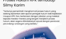 Menteri Sekretaris Negara Prasetyo Hadi menegaskan bahwa pemerintah menghormati proses hukum yang sedang dijalankan oleh aparat penegak hukum