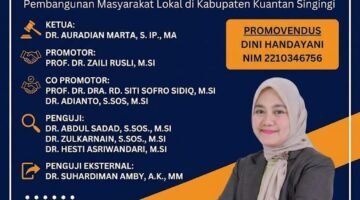 Bupati Kuansing Suhardiman Amby. Di Jadwalkan Jadi Penguji Eksternal Disertasi Doktor di Universitas Riau