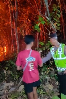 Polres Magetan Tingkatkan Mitigasi Karhutla di Musim Kemarau, Larang Warga Membakar Lahan*